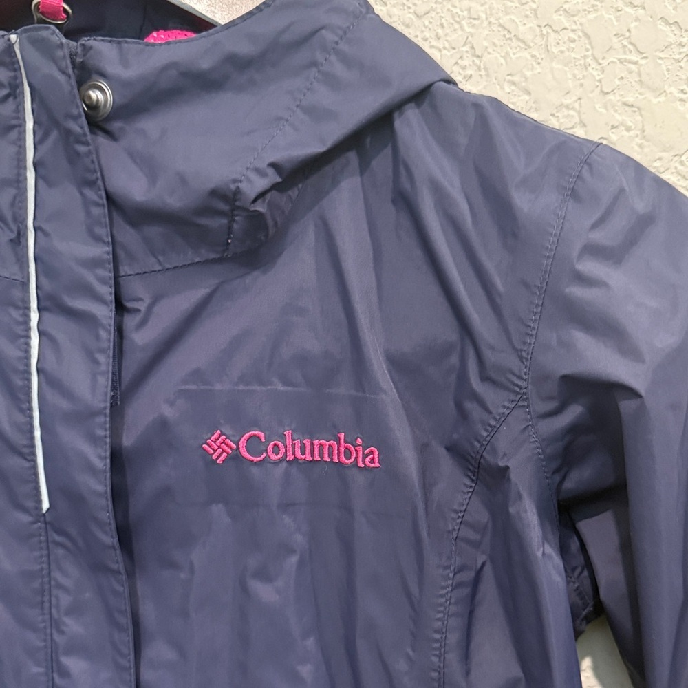 Columbia Kids' Dark Blue Raincoat size 6 (7/8) - Picture 2 of 6